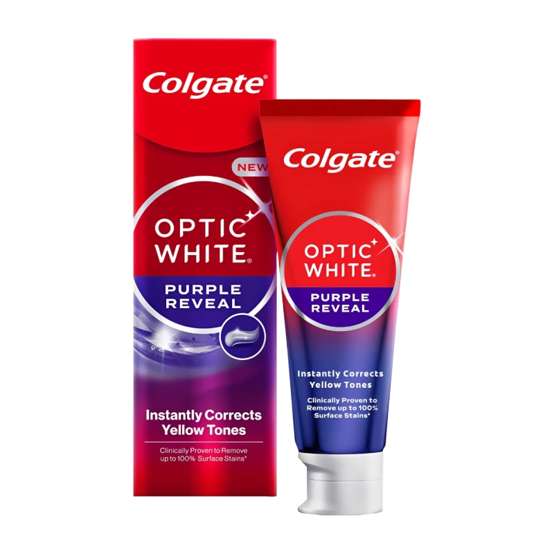 خمیر دندان ضد حساسیت کلگیت Colgate مدل Purple Reveal وزن 100 گرم — تصویر ۱