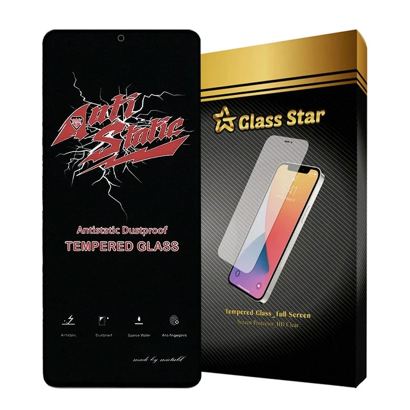 محافظ صفحه نمایش آنتی استاتیک گلس استار مدل Antidusts مناسب برای گوشی موبایل اپل iPhone X