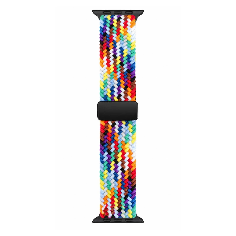 بند مدل Loop-Mag مناسب برای اپل واچ  Apple Watch طرح رنگین کمان سایز 44/45/49 میلی متری