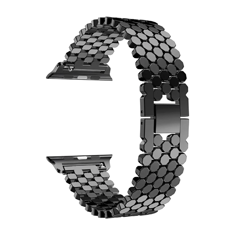 بند فلزی مناسب برای اپل واچ  Apple Watch طرح پولک اژدها سایز 42/44/45 میلی متری