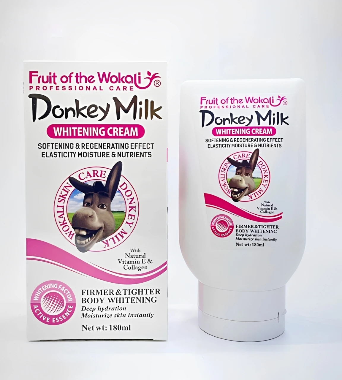 کرم روشن کننده و آبرسان بدن شیر الاغ Donkey Milk