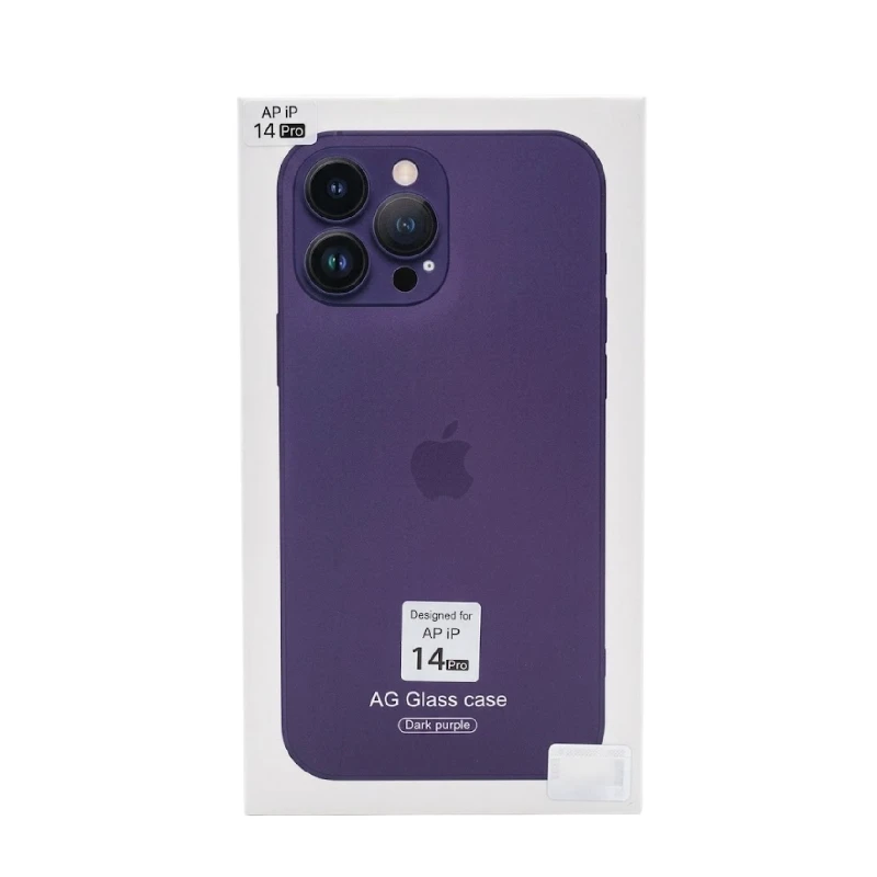 کاور Ag Glass Case مدل پشت شیشه ای مات مناسب برای گوشی اپل iPhone 14 pro