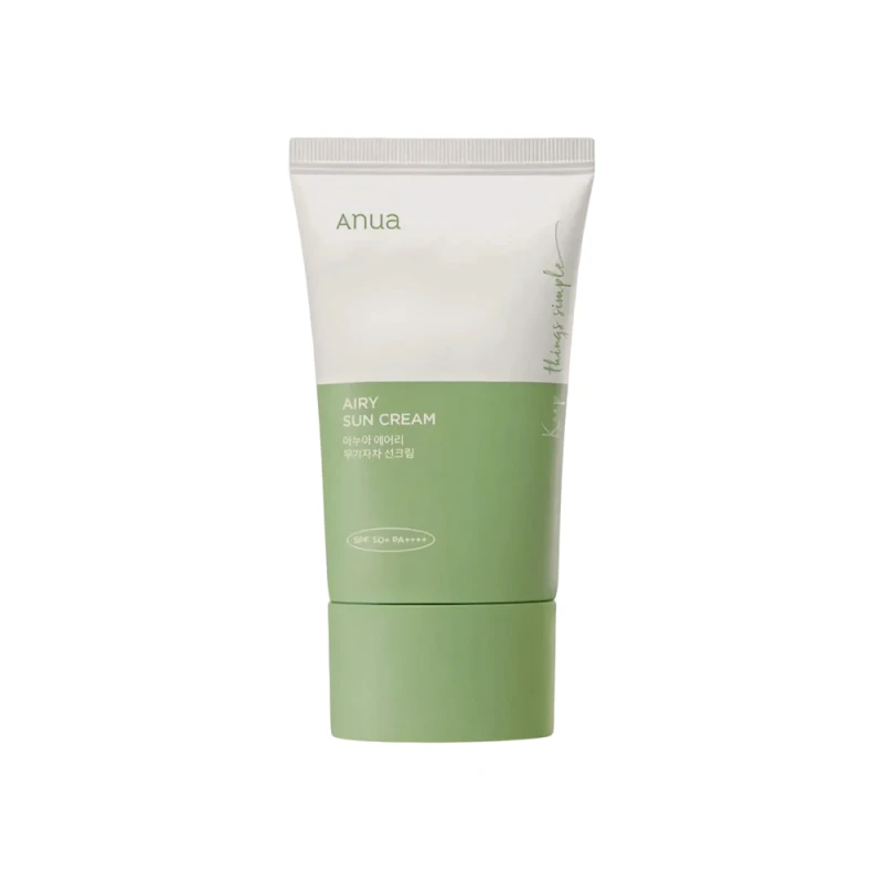 کرم ضد آفتاب بی رنگ آنوا SPF 50 مدل  Airy ‌محافظ UVA ،UVB و 50 PA+++، ضد حساسیت، مناسب انواع پوست‌ معمولی و حساس حجم 50 میلی‌لیتر