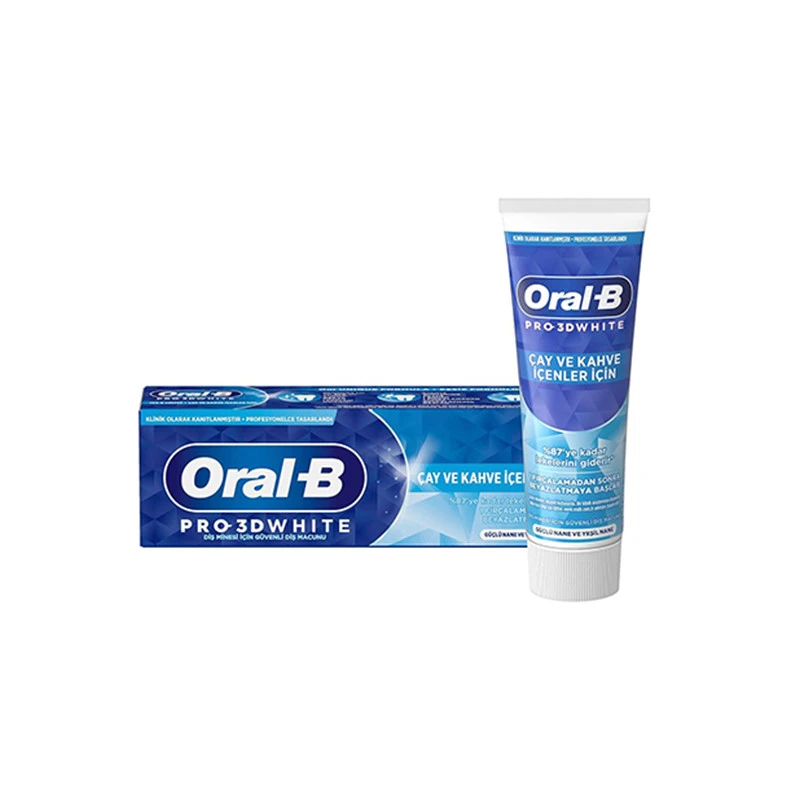 خميردندان برند اورال بی Oral_B  مدل PRO 3D WHITE حجم 75 میلی‌لیتر — تصویر ۱