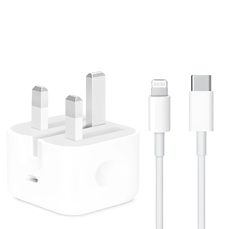 شارژر 20 وات آیفون اپل Apple مناسب iPhone 11 12 13 14 Pro Pro Max به همراه کابل Type-C به لایتنینگ