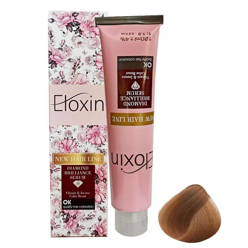 رنگ مو الوکسین Eloxin سری طبیعی شماره 9.0 حجم 120 میلی لیتر رنگ بلوند روشن