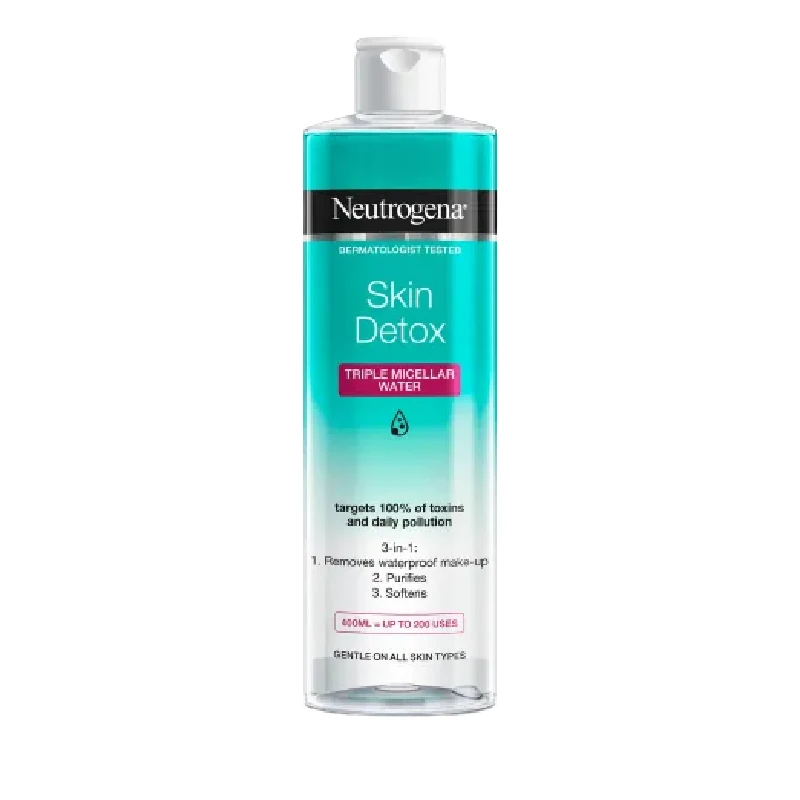 میسلار واتر نوتروژینا Neutrogena مدل Skin Detox سه کاره حجم 400 میل
